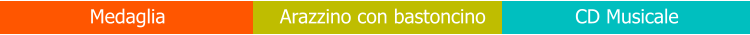 Medaglia Arazzino con bastoncino CD Musicale