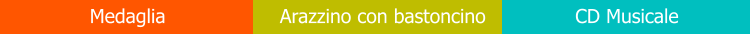Medaglia Arazzino con bastoncino CD Musicale